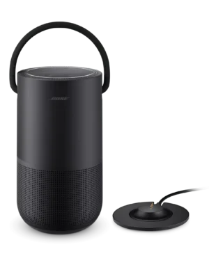 Portable Smart Speaker + Charging Cradle Set