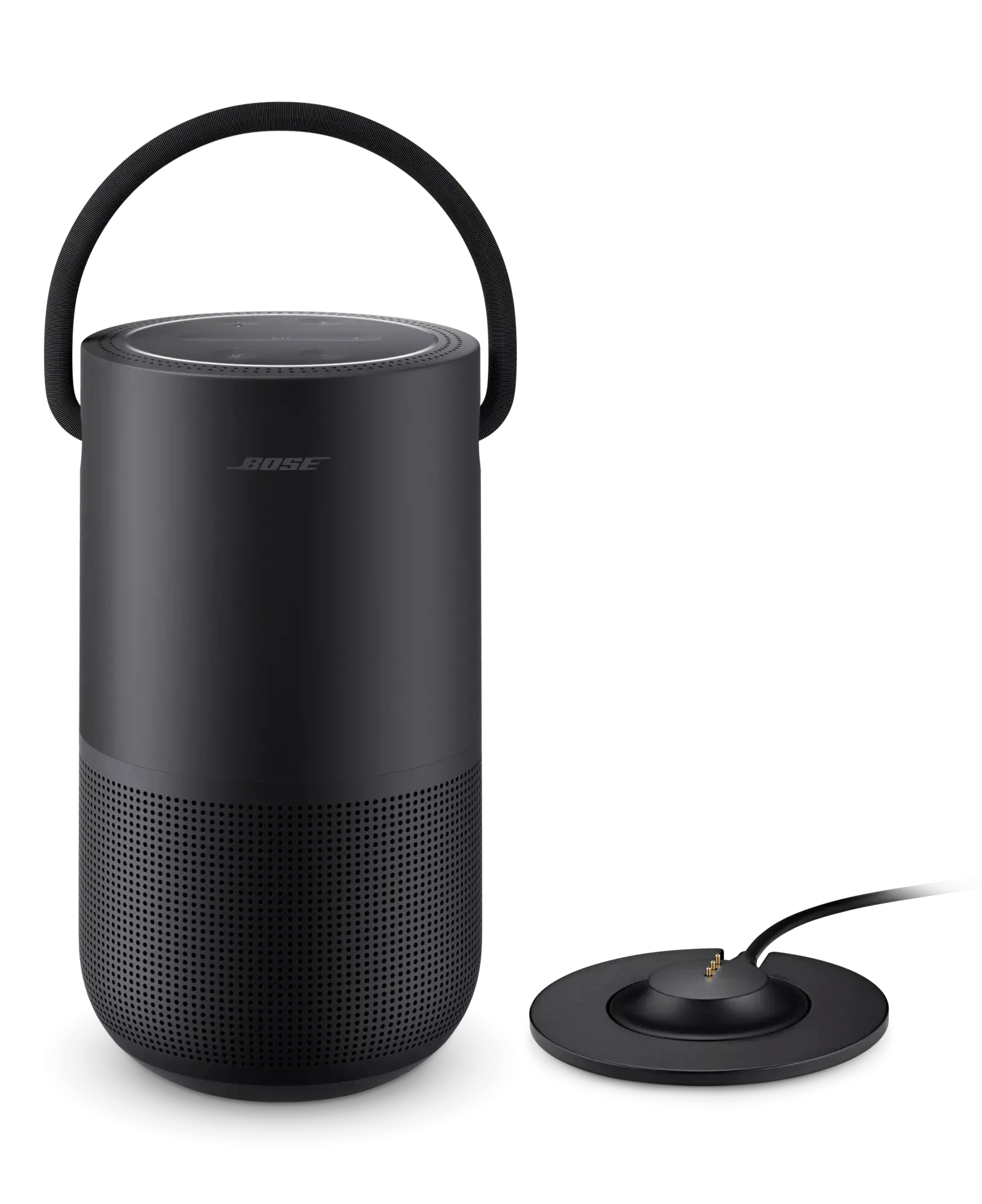 Portable Smart Speaker + Charging Cradle Set