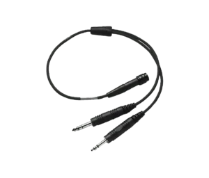 6 pin LEMO to dual plug adapter